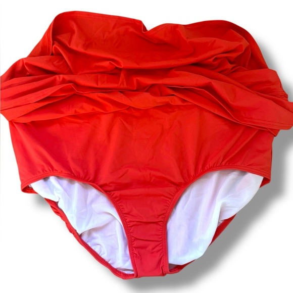 Lands' End Coral Plus Size Mini Swim Skirt Sz 22W NWOT - Picture 6 of 10